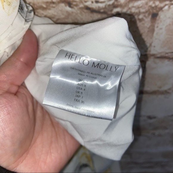 Hello Molly Yellow Just Us Cutout Maxi Dress Size Small - Picture 8 of 10